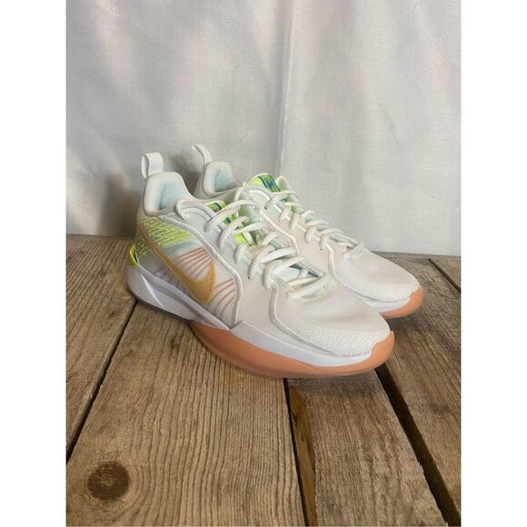 Nike Zoom Freak 5 GS White Multi-Color Basketball Shoes Youth 4.5Y HF1188-104 - Picture 2 of 9